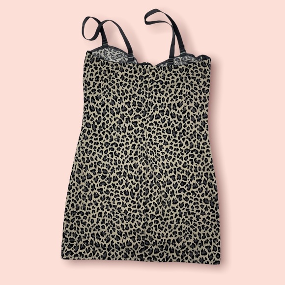 Bodyslimmers by Nancy Ganz| Leopard print body slimmer shaper dress Adj Straps - Picture 4 of 14